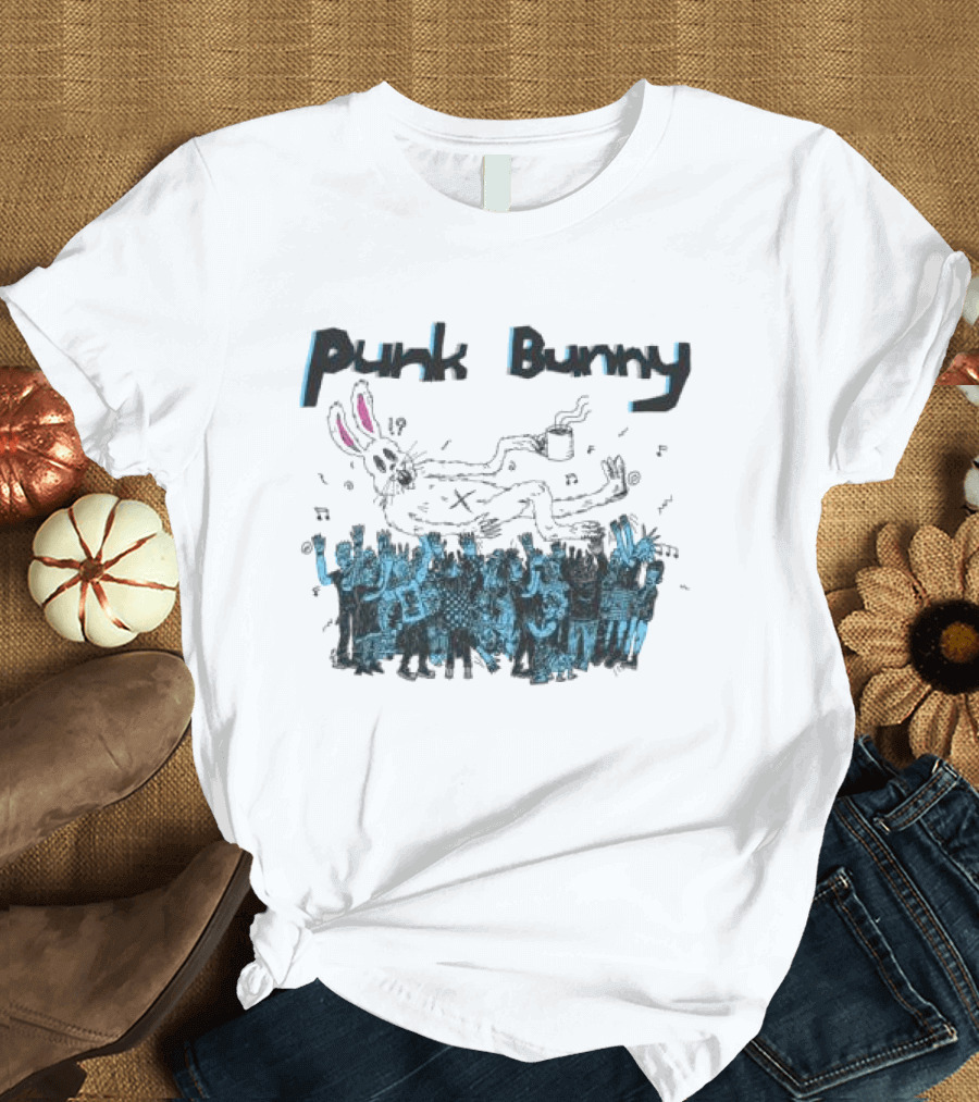 Punk Bunny Music Band Crowd T-Shirt