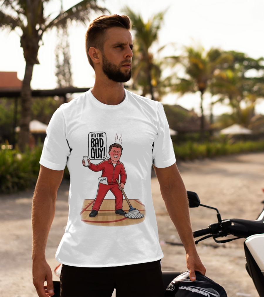 I'm The Bad Guy Rico Bosco Red Tracksuit HIPPA Janitor T-Shirt