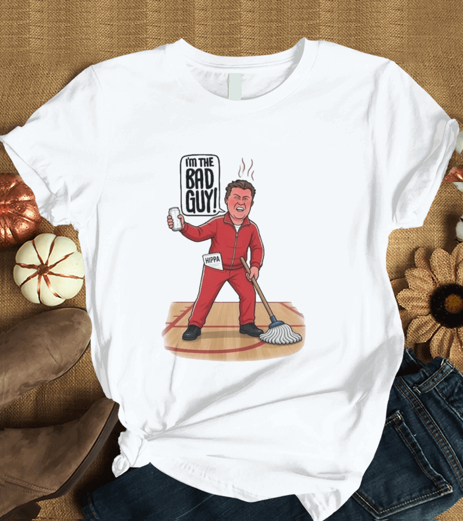 I'm The Bad Guy Rico Bosco Red Tracksuit HIPPA Janitor T-Shirt