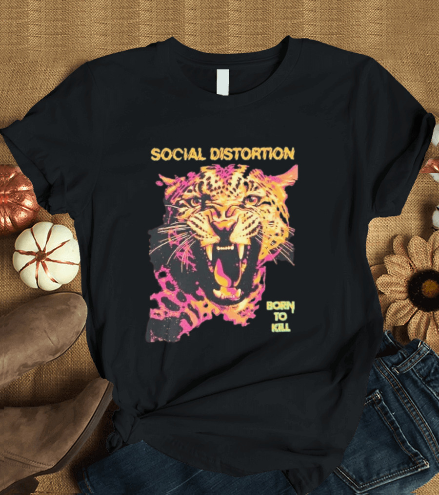 Social Distortion Born To Kill Leopard 2026 T-Shirt