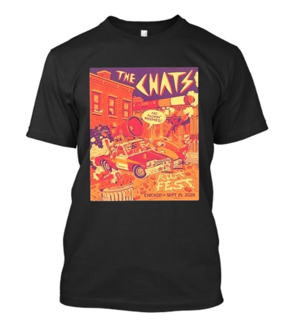 The Chats Riot Fest Chicago September 19 2026 Vintage Comic T-Shirt