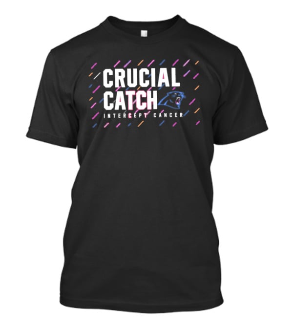 Carolina Panthers 2026 Crucial Catch Intercept Cancer Awareness T-Shirt
