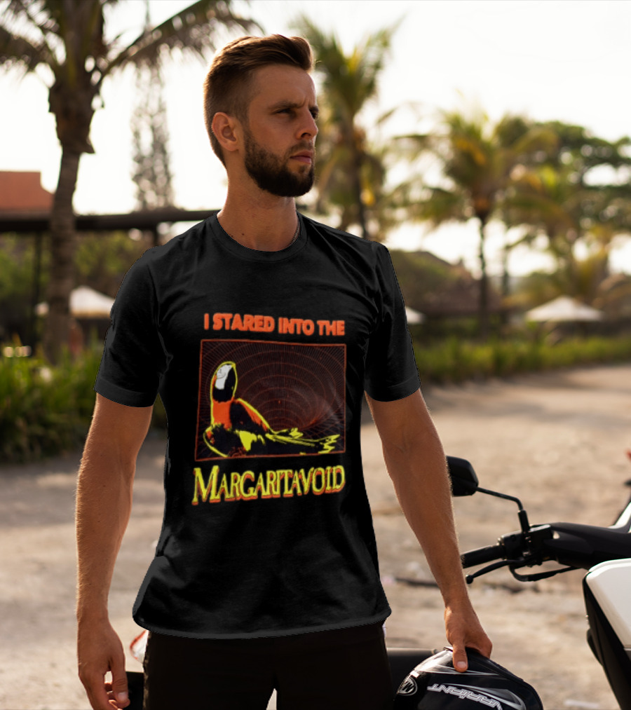 I Stared Into The Margaritavoid Macaw Parrot Psychedelic Journey T-Shirt