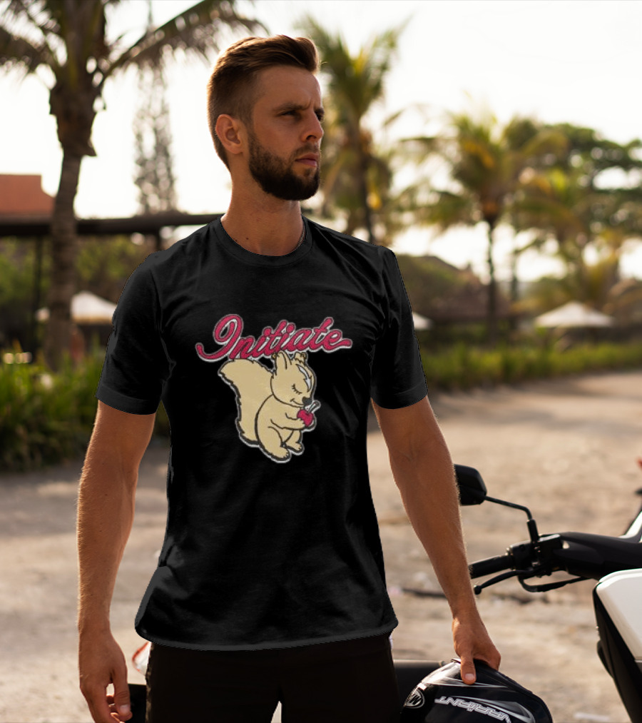 Initiate Squirrel Holding Apple T-Shirt