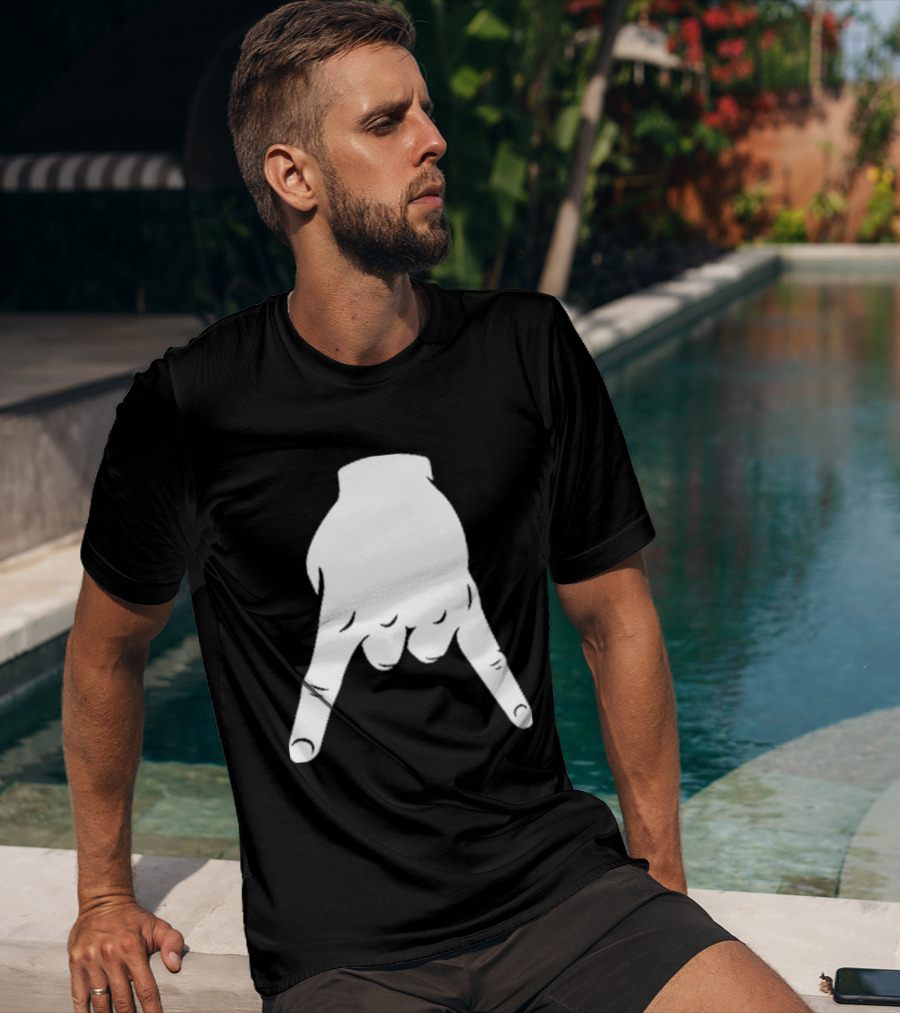 Horns Down Hand Gesture Texas Rivalry Sports Fan T-Shirt