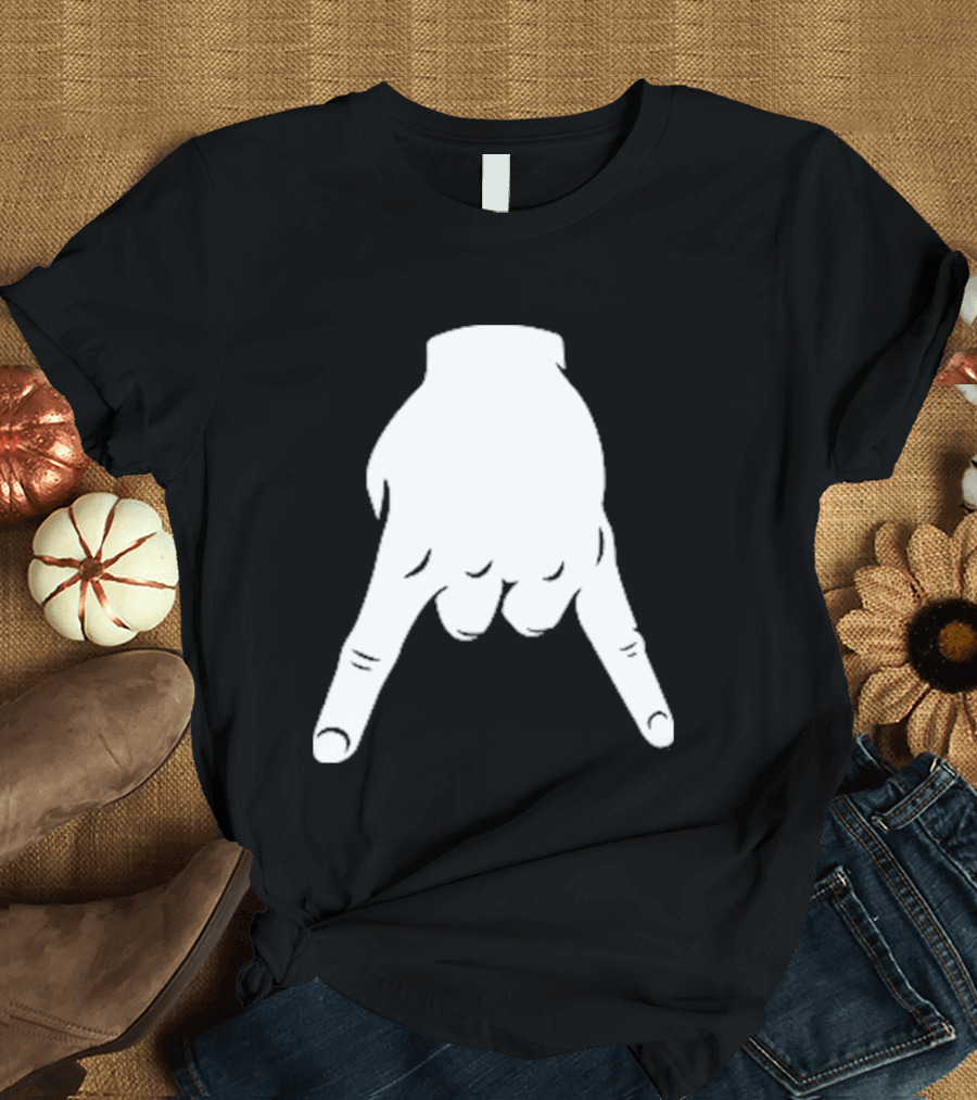 Horns Down Hand Gesture Texas Rivalry Sports Fan T-Shirt