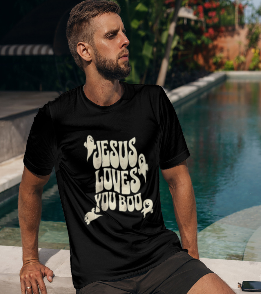 Jesus Loves You Boo Halloween Christian Ghosts T-Shirt