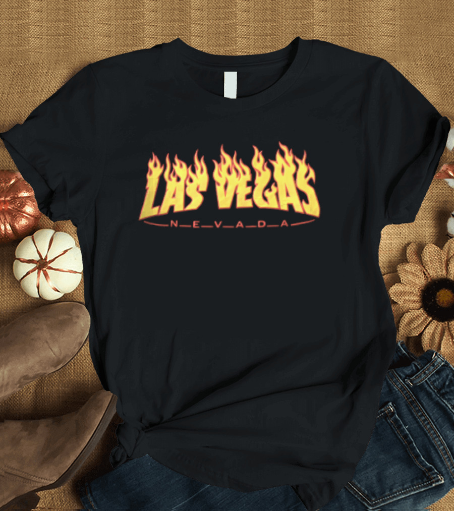 Las Vegas Nevada Flames Fiery Red T-Shirt