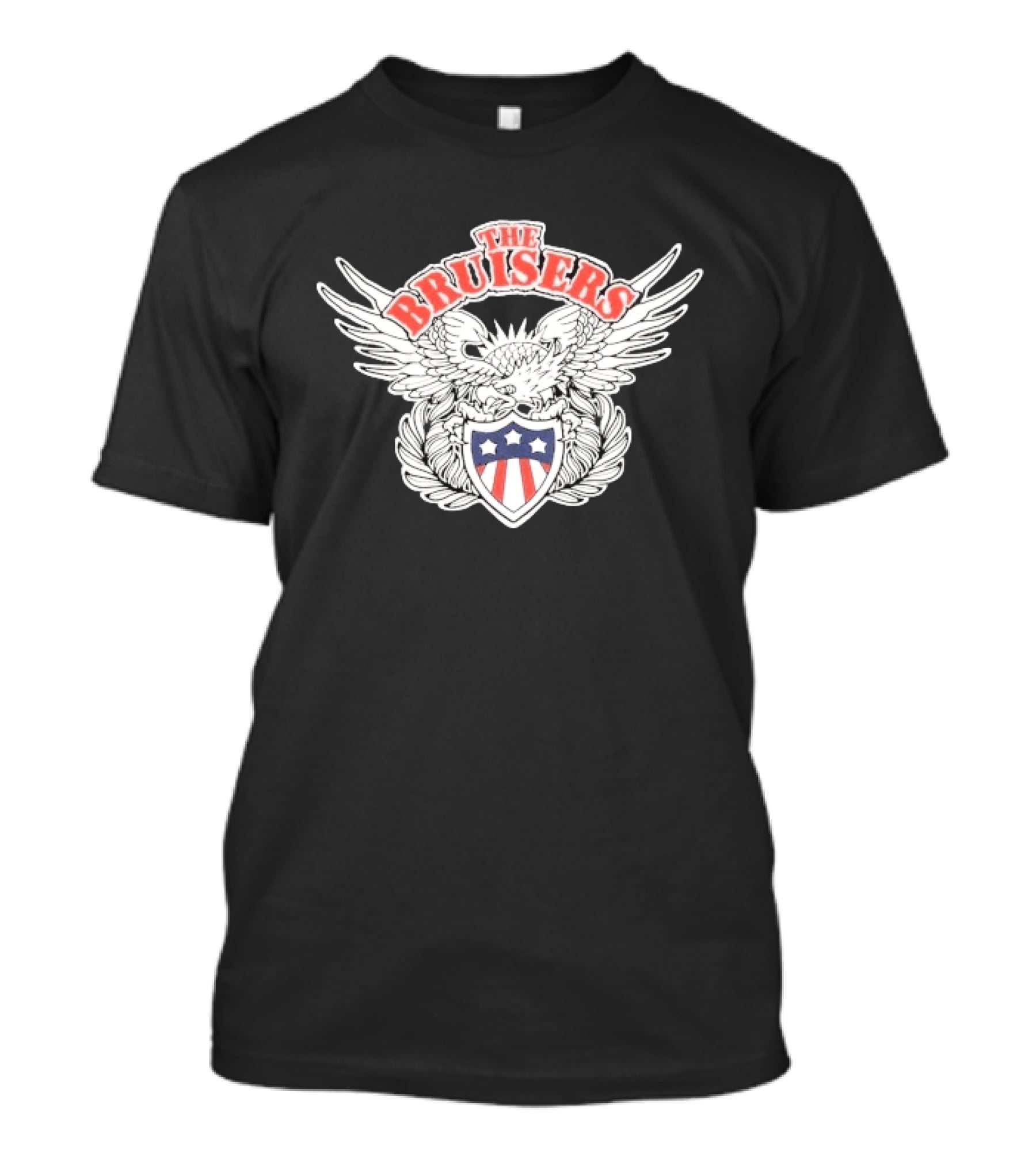 The Bruisers Eagle Red White Blue Shield Winged T-Shirt
