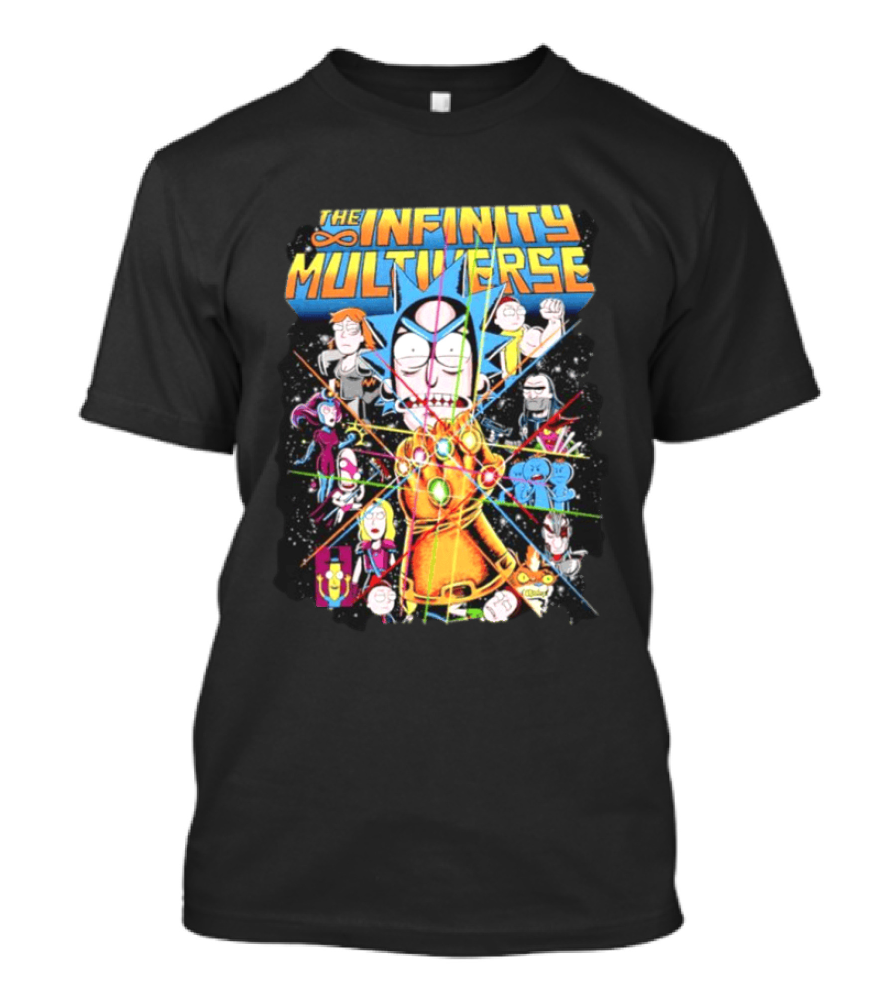 The Infinity Multiverse Crossover Characters Bejeweled Glove T-Shirt