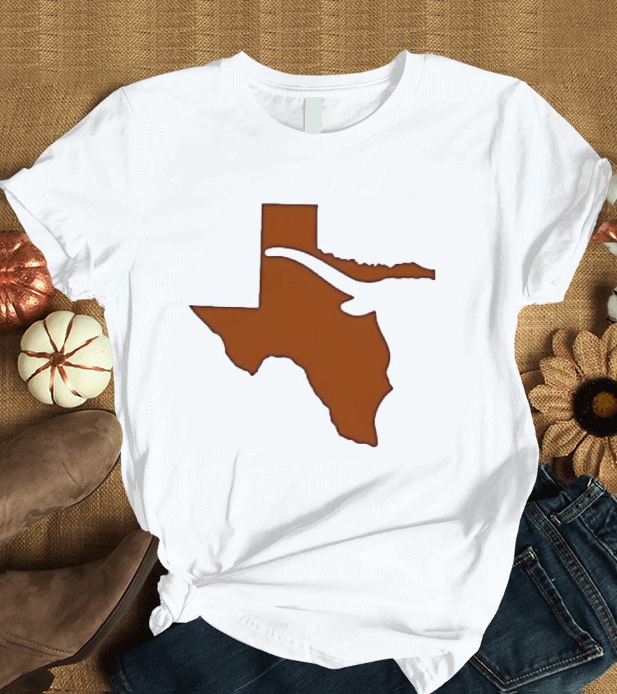 Texas State Longhorn Steer Original Orange T-Shirt