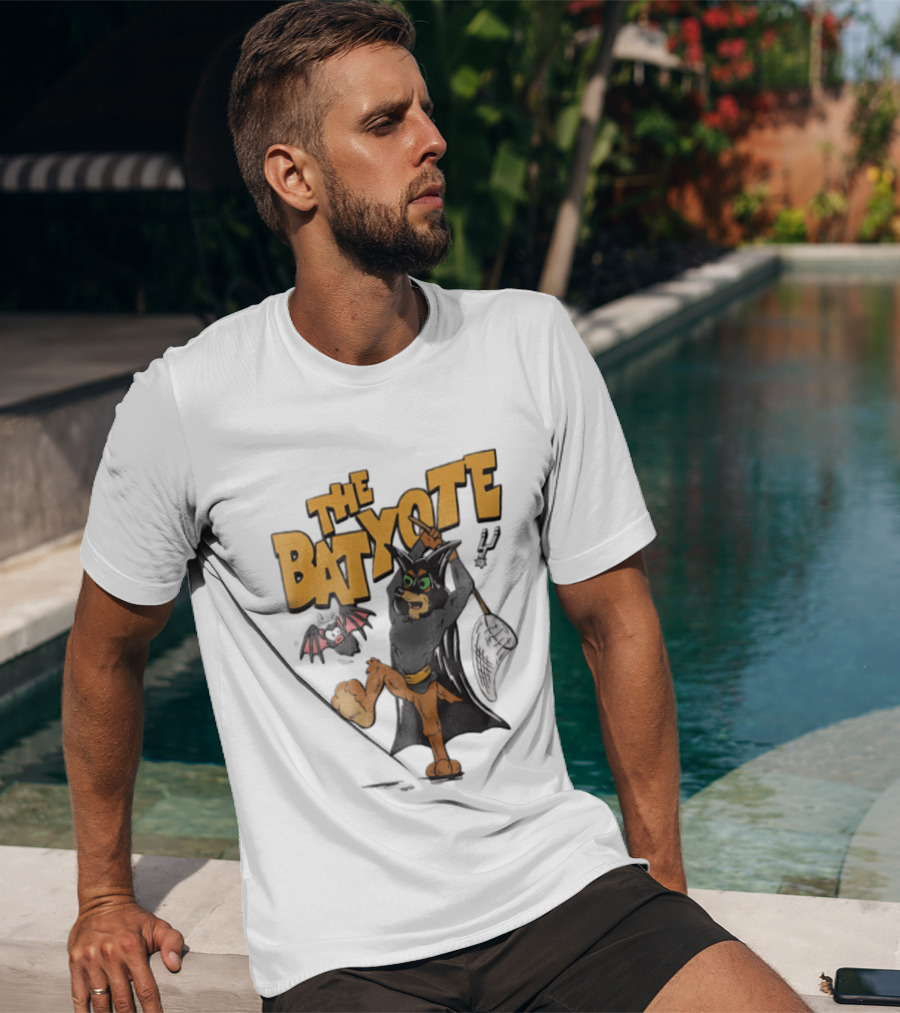 The Bat Yote Coyote Butterfly Net Creature Cartoon San Antonio Spurs NBA T-Shirt