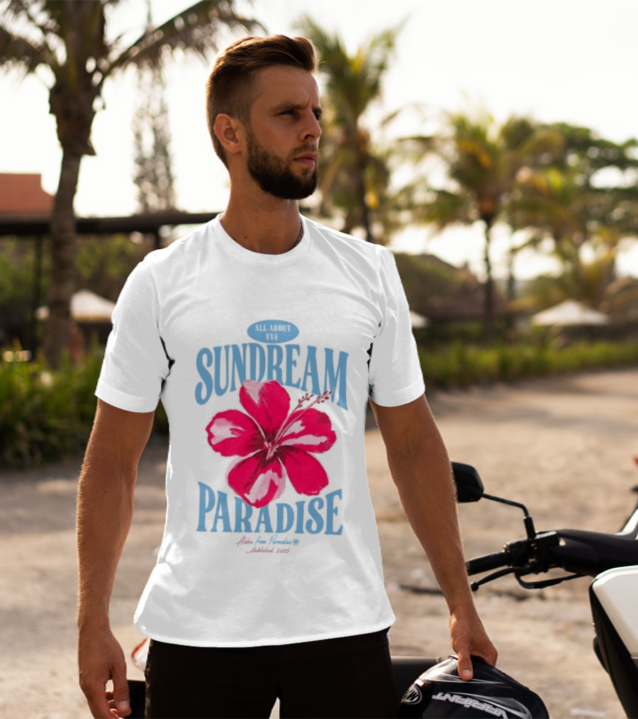 Sundream Paradise Hibiscus Aloha For Relaxing Established 2005 T-Shirt