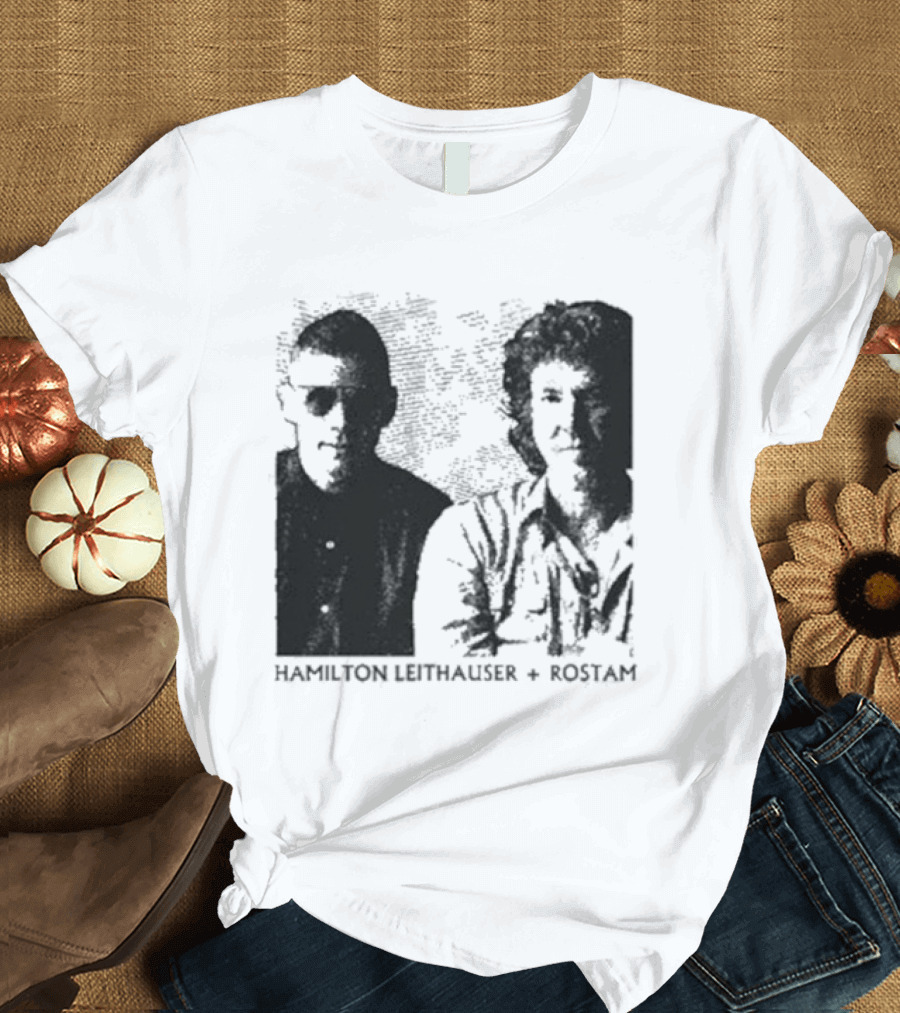 HAMILTON LEITHAUSER ROSTAM Black And White Photo Duo T-Shirt