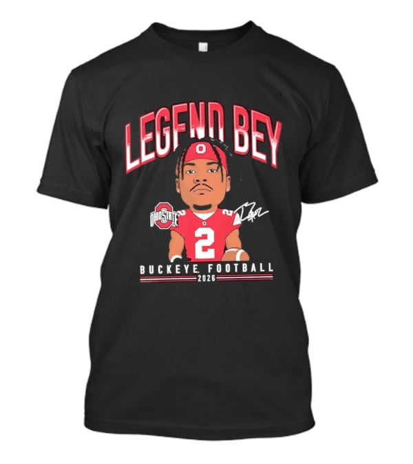 Legend Bey No 2 Ohio State Buckeye Football 2026 T-Shirt