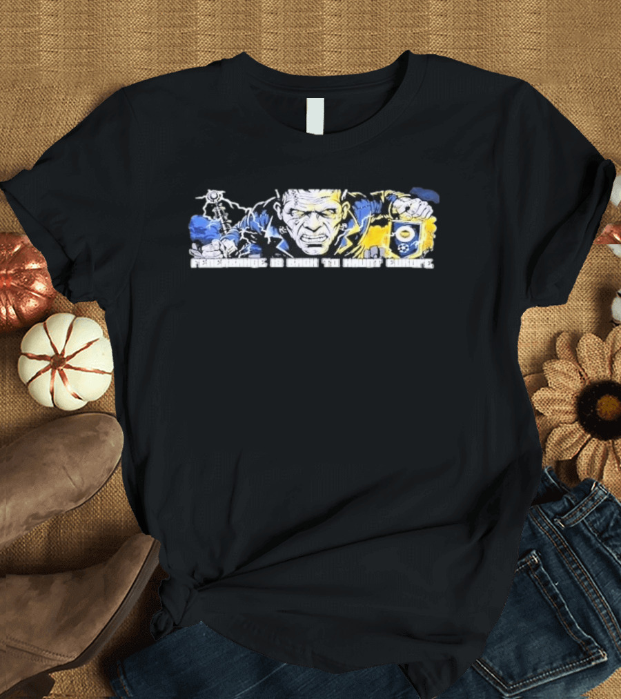Fenerbahce SK Back To Haunt Europe Frankenstein Monster Holding T-Shirt