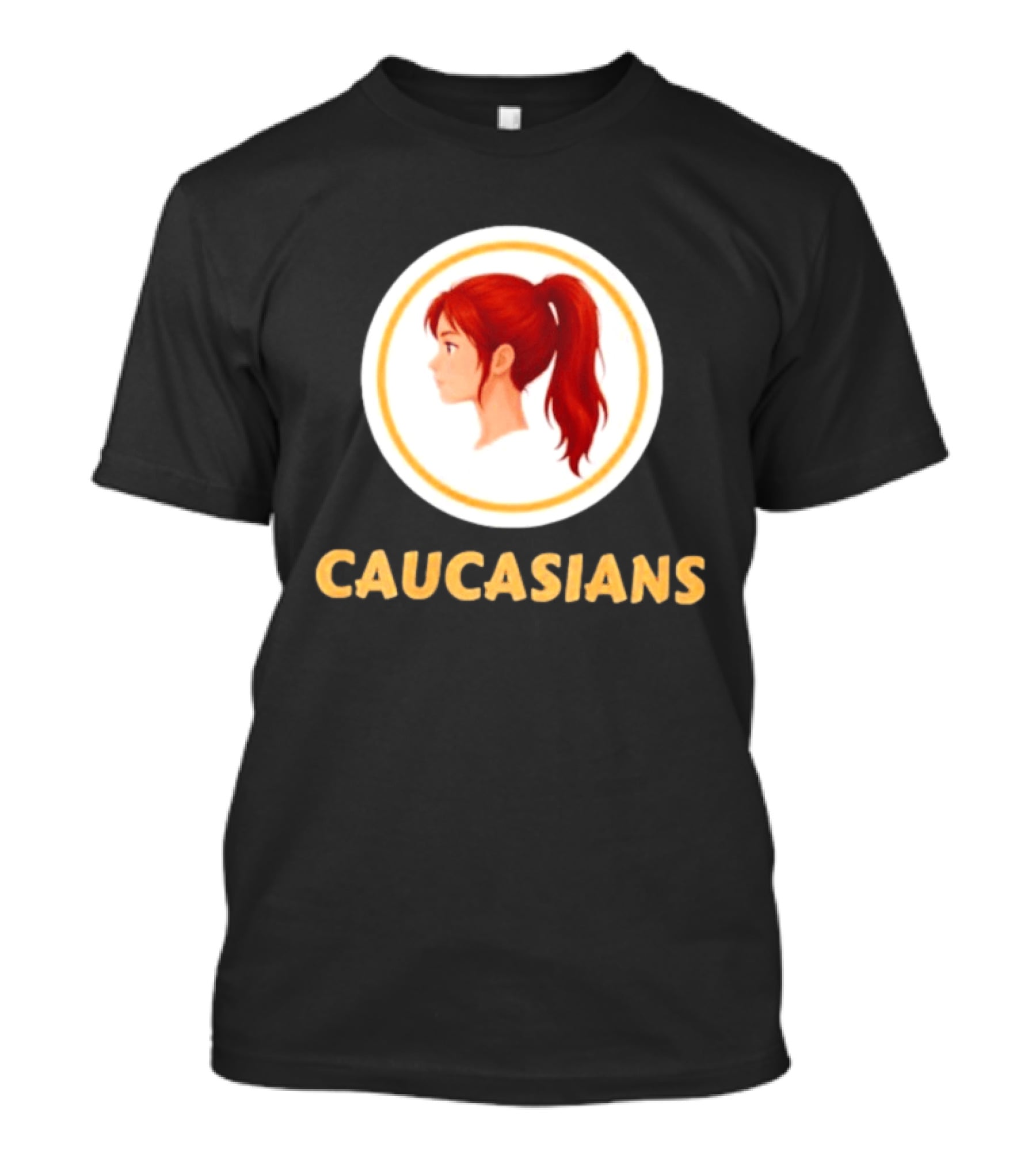 Caucasians Redhead Ponytail Profile T-Shirt