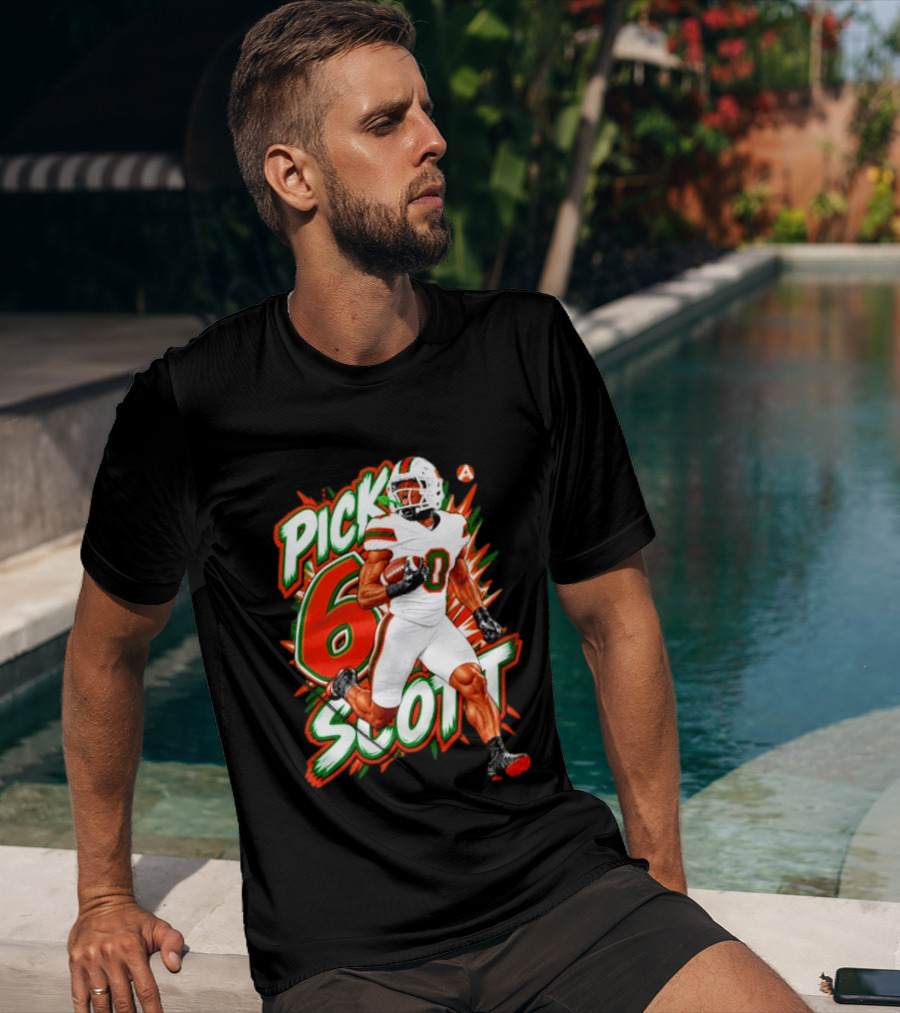 Keionte Scott Pick 6 Scott Miami Hurricanes Football Player T-Shirt