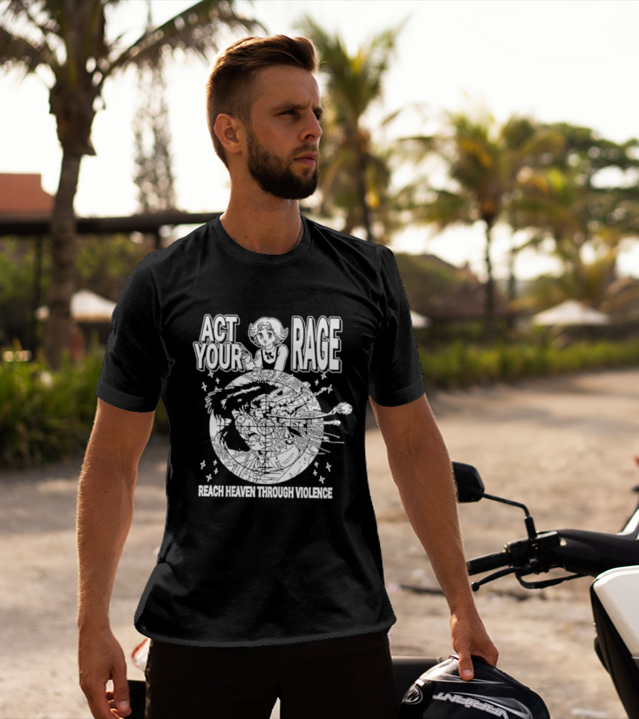 Ranze Eto Act Your Rage Reach Heaven Through Violence Anime Manga T-Shirt