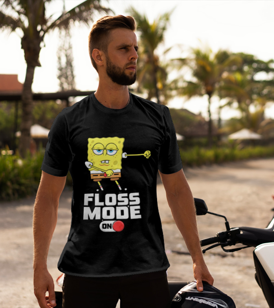 Squarepants Floss Mode On With Dabbing T-Shirt