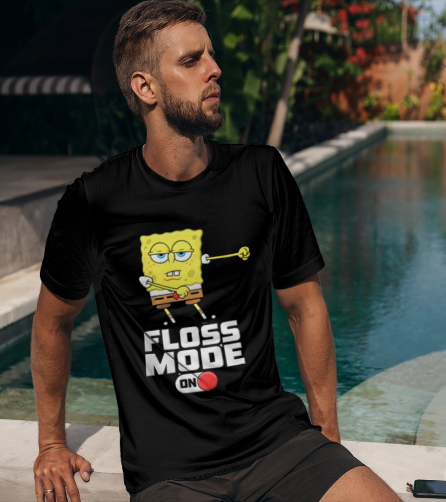 Squarepants Floss Mode On With Dabbing T-Shirt