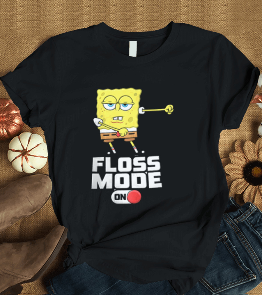 Squarepants Floss Mode On With Dabbing T-Shirt