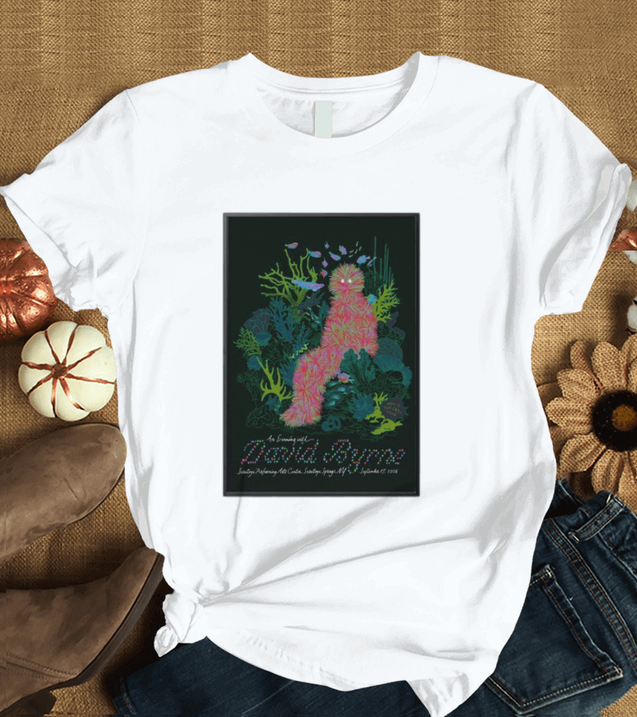 An Evening With David Byrne SPAC Saratoga Springs NY September 17 2026 T-Shirt