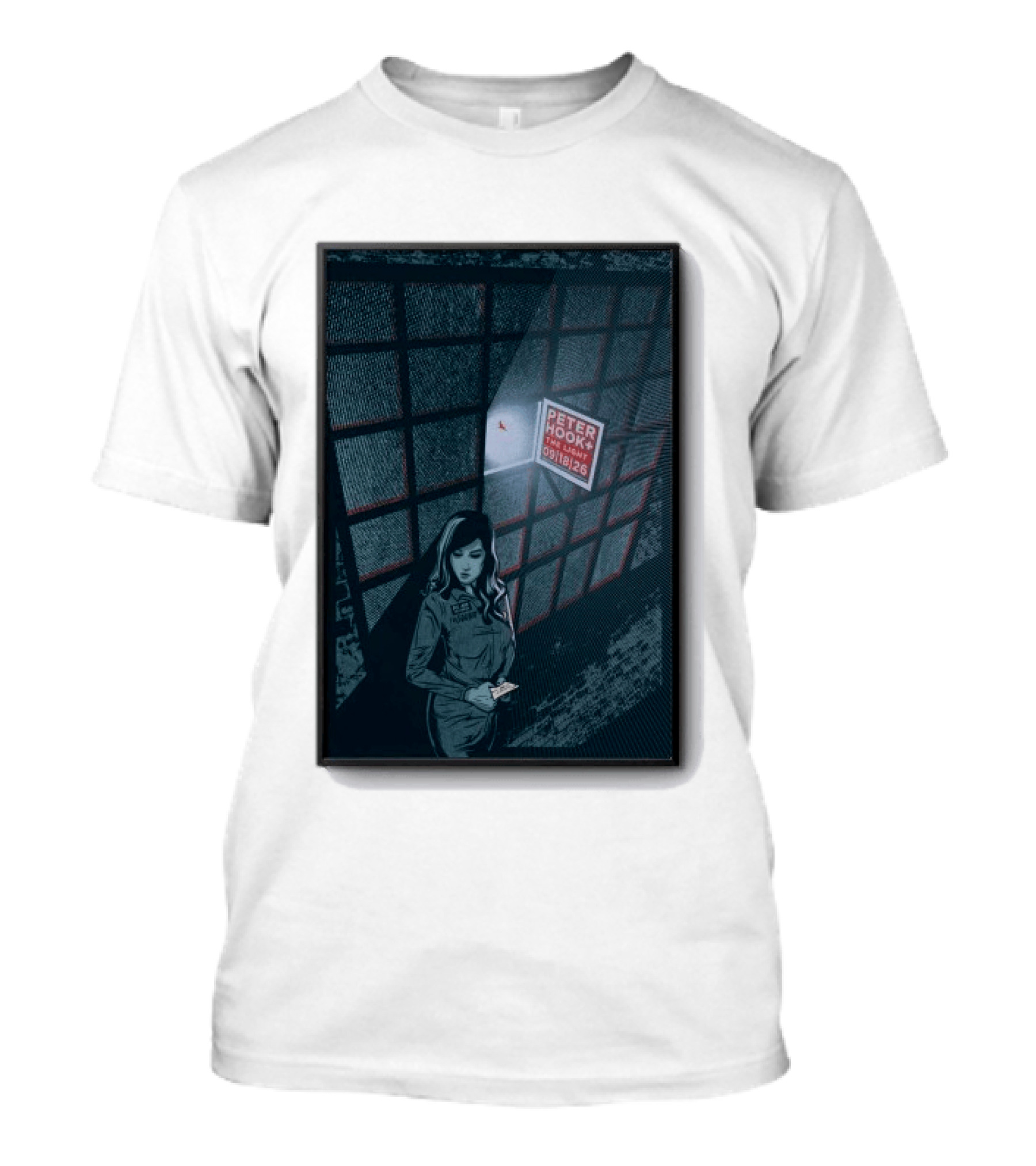 Peter Hook And The Light 9 18 2026 Del Mar CA Tour Woman In Dress Guard غرفة المراقبة T-Shirt