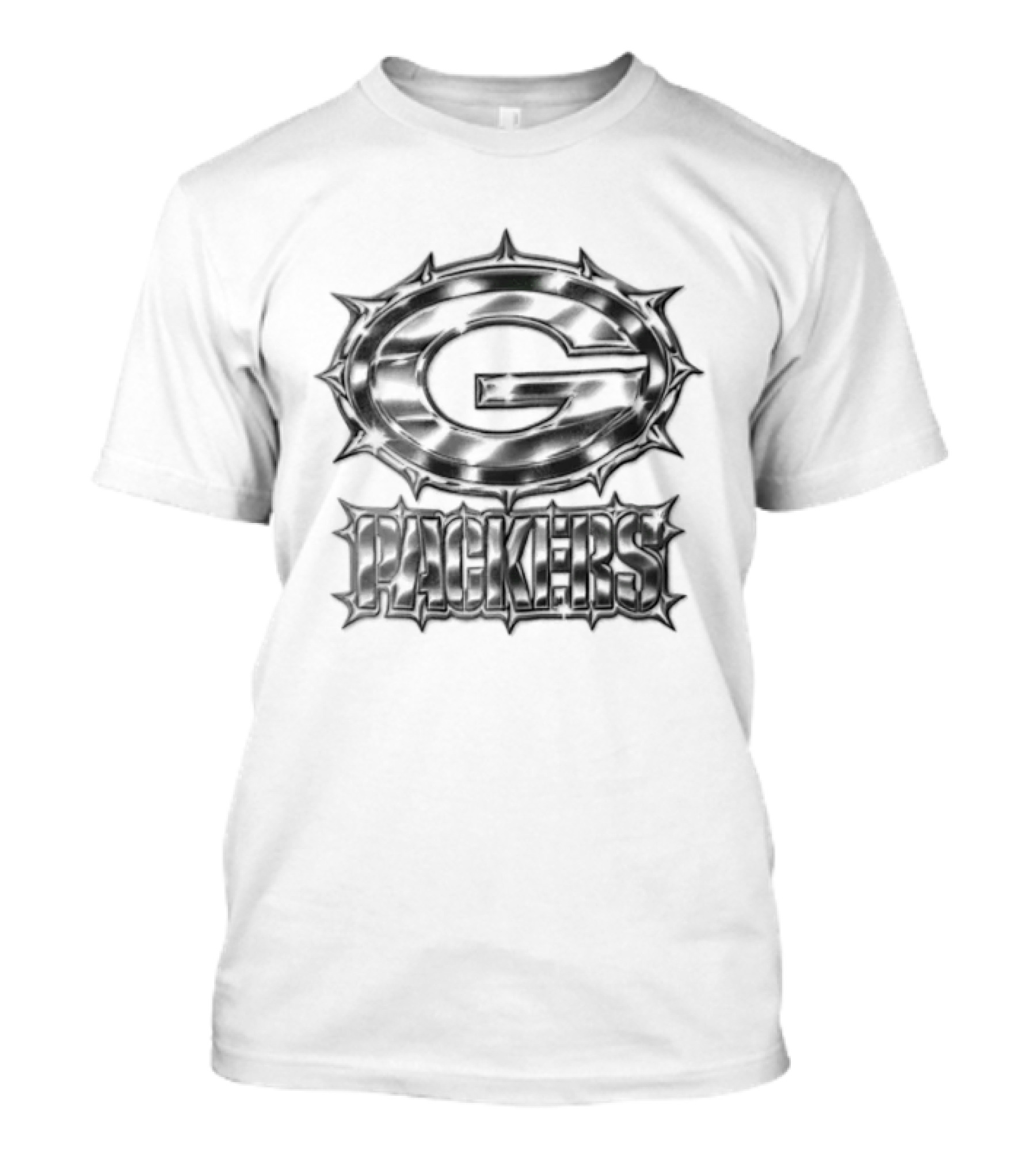 Green Bay Packers Metallic Football Team T-Shirt