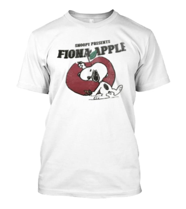 Snoopy Presents Fiona Apple Peanuts Red Cartoon Drawing T-Shirt