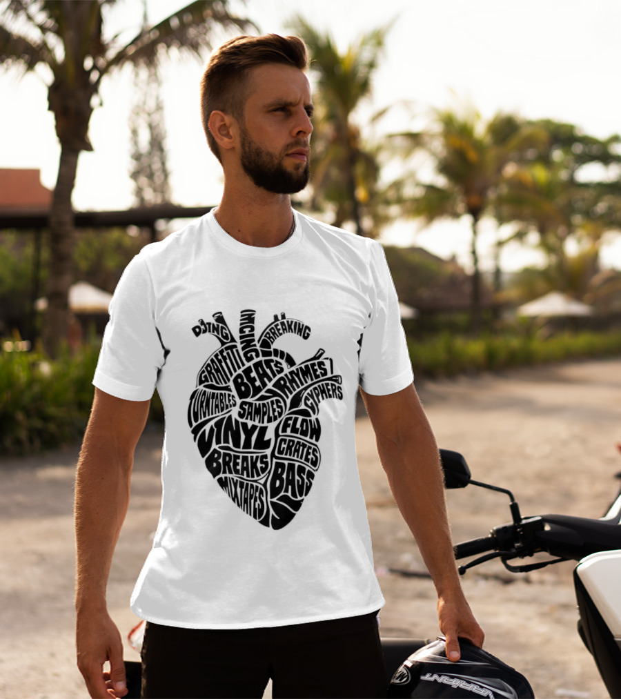 Heartbeat Of Hip Hop Culture Anatomy T-Shirt