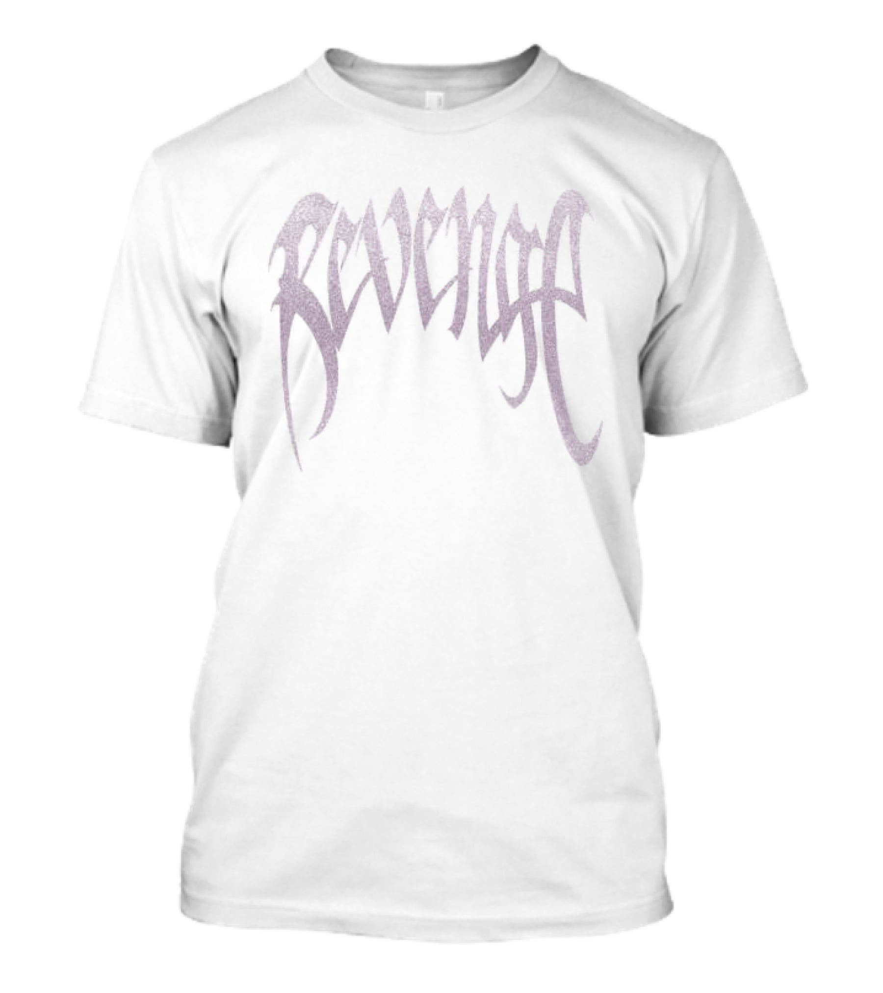 Revenge Store Glitter Arch White Pink Vintage Aesthetic T-Shirt