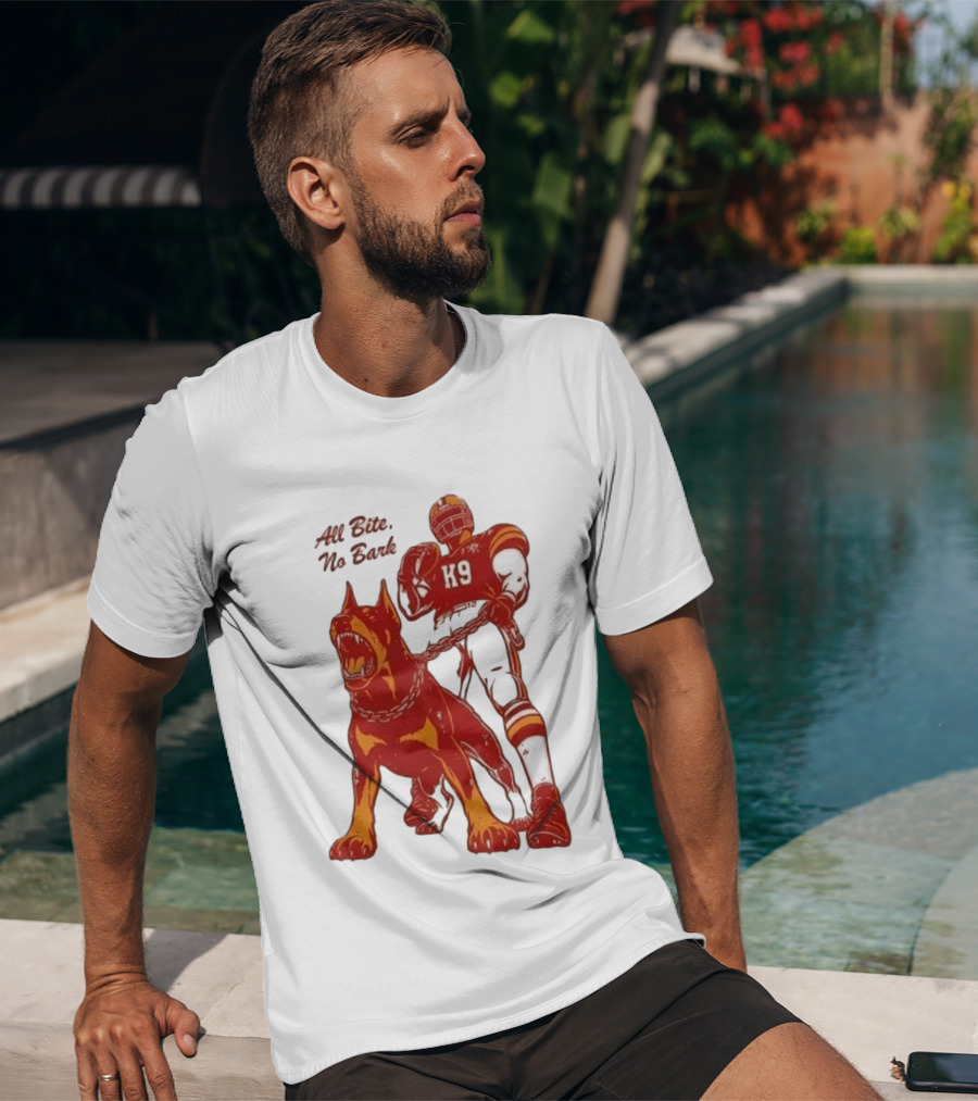 Kenneth Walker III K9 All Bite No Bark Football Player And Dog T-Shirt
