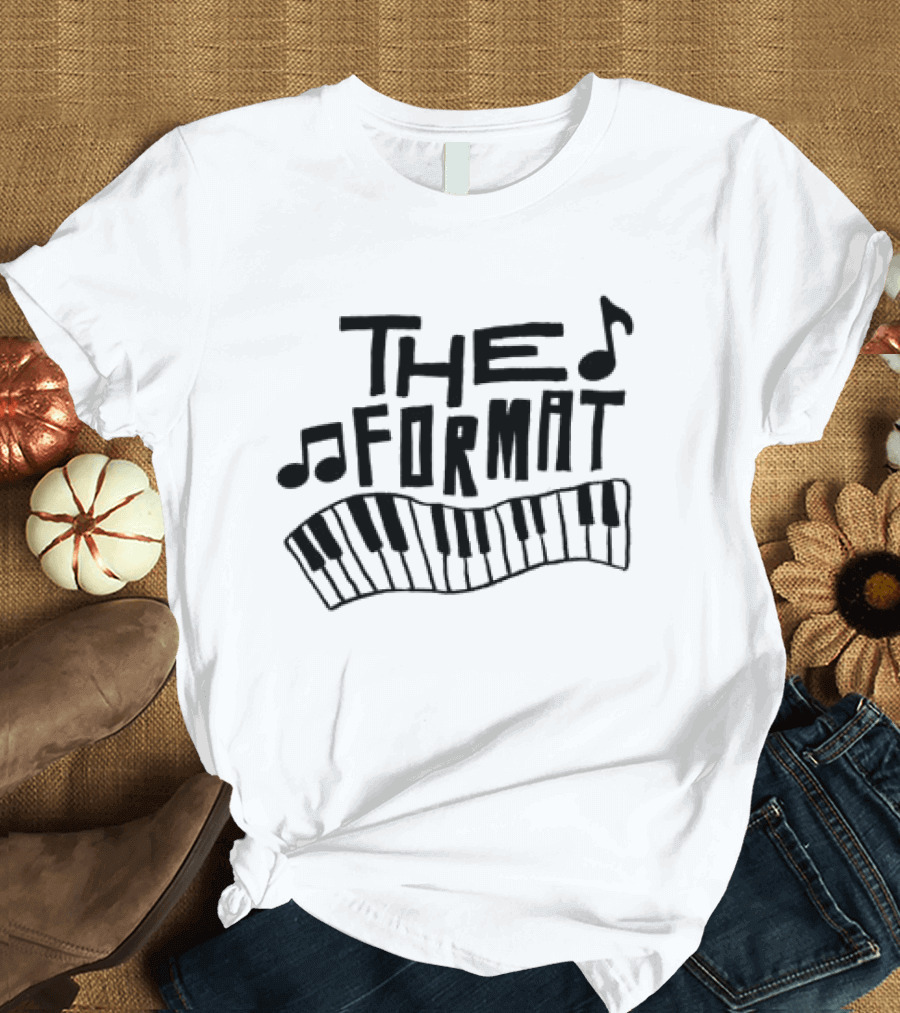 The Format Piano Music Notes Ringer T-Shirt