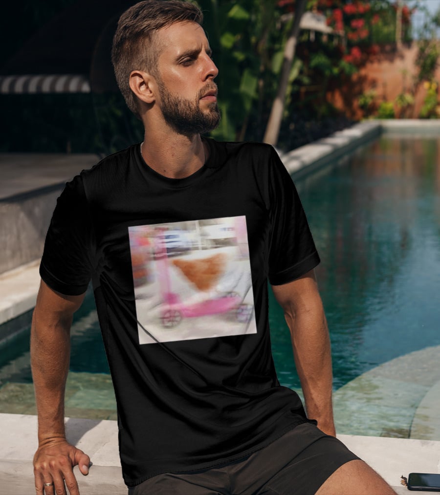 Chicken Riding Pink Scooter T-Shirt