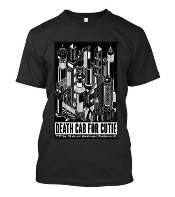 Death Cab For Cutie 09 19 2026 O2 Victoria Warehouse Manchester UK T-Shirt