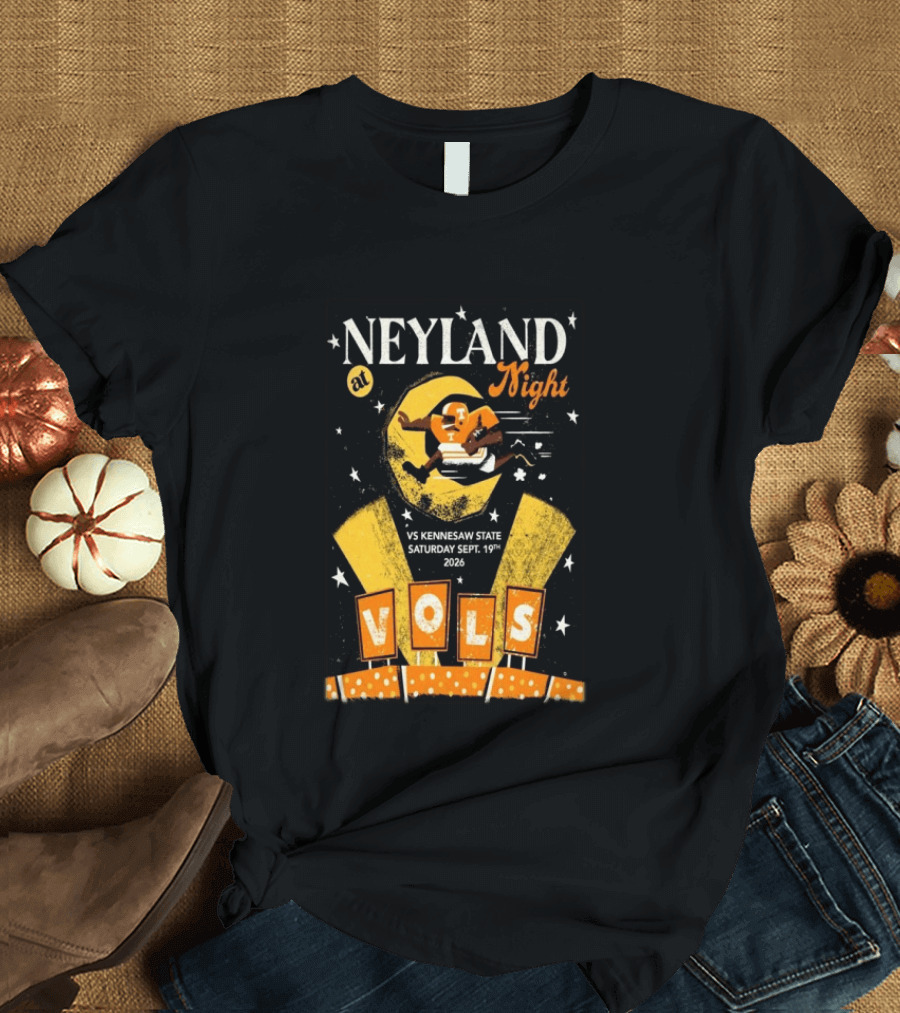 Neyland At Night Vols Vs Kennesaw State September 19 2026 Football Knoxville T-Shirt