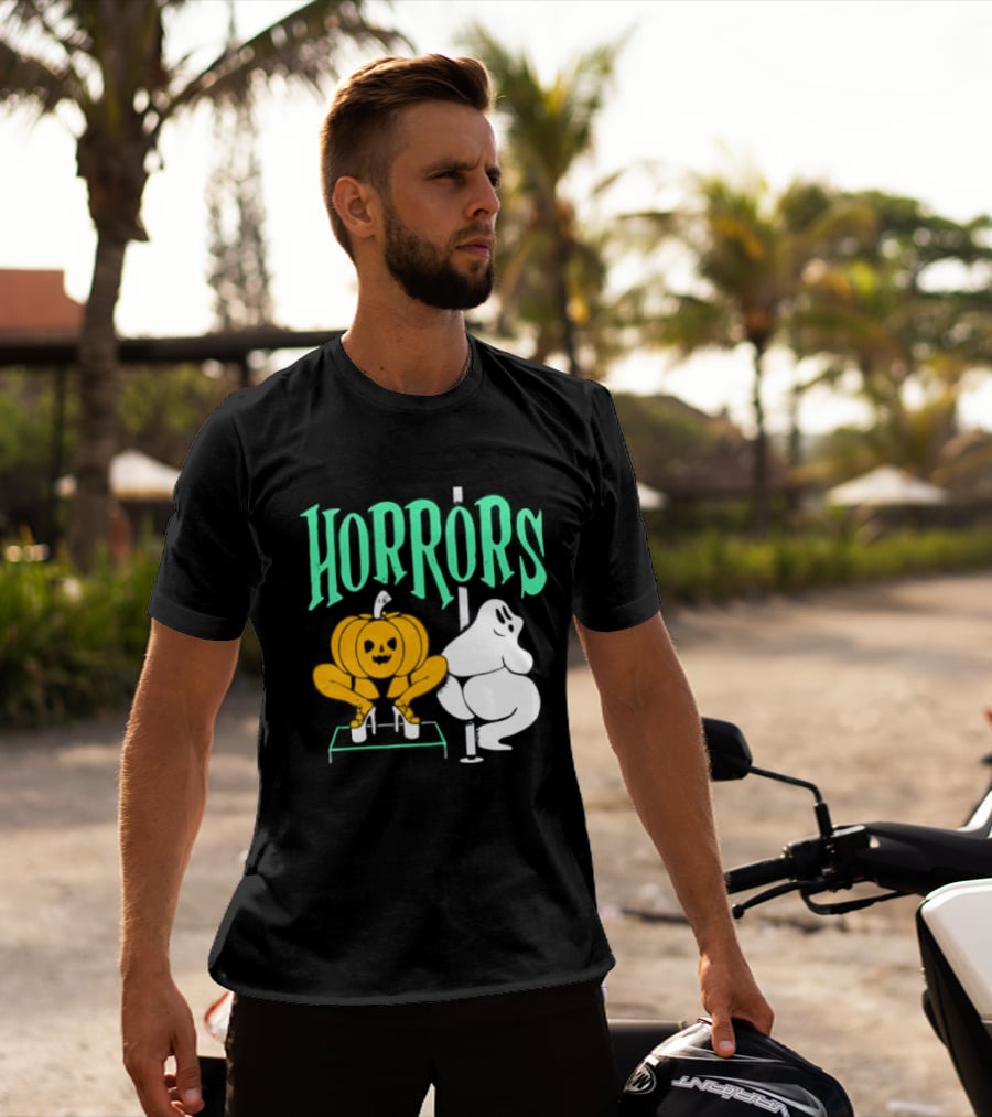 Horrors Halloween Meme Creepy Pumpkin Toilet Humor T-Shirt