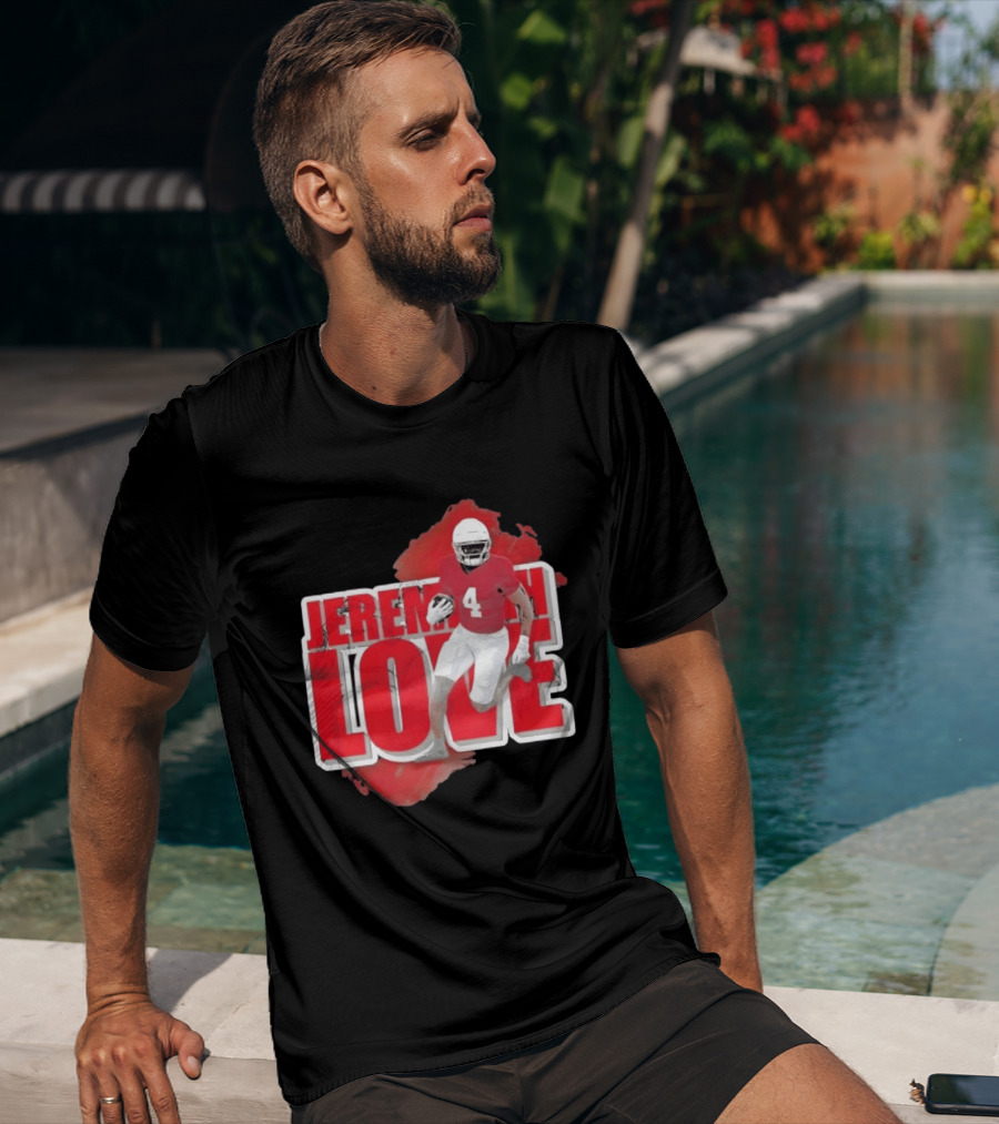 Jeremiyah Love Arizona Cardinals Football Number 4 Player T-Shirt