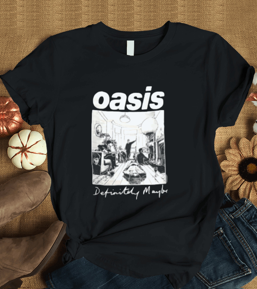 Oasis Definitely Maybe Living Room Scene T-Shirt