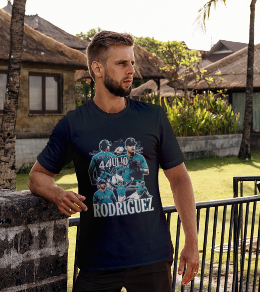 Seattle Mariners Julio Rodríguez Multiple Action Poses J. Rodríguez 44 T-Shirt