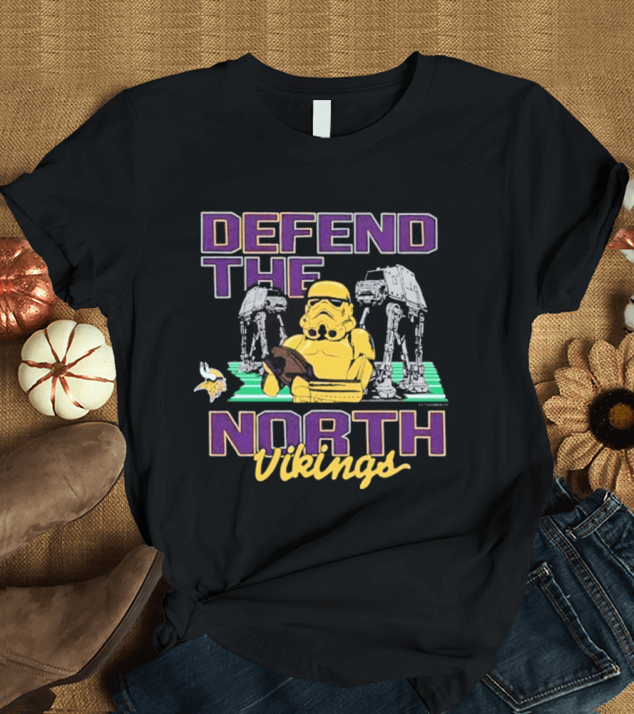 Stormtrooper Defend The North Vikings Star Wars T-Shirt