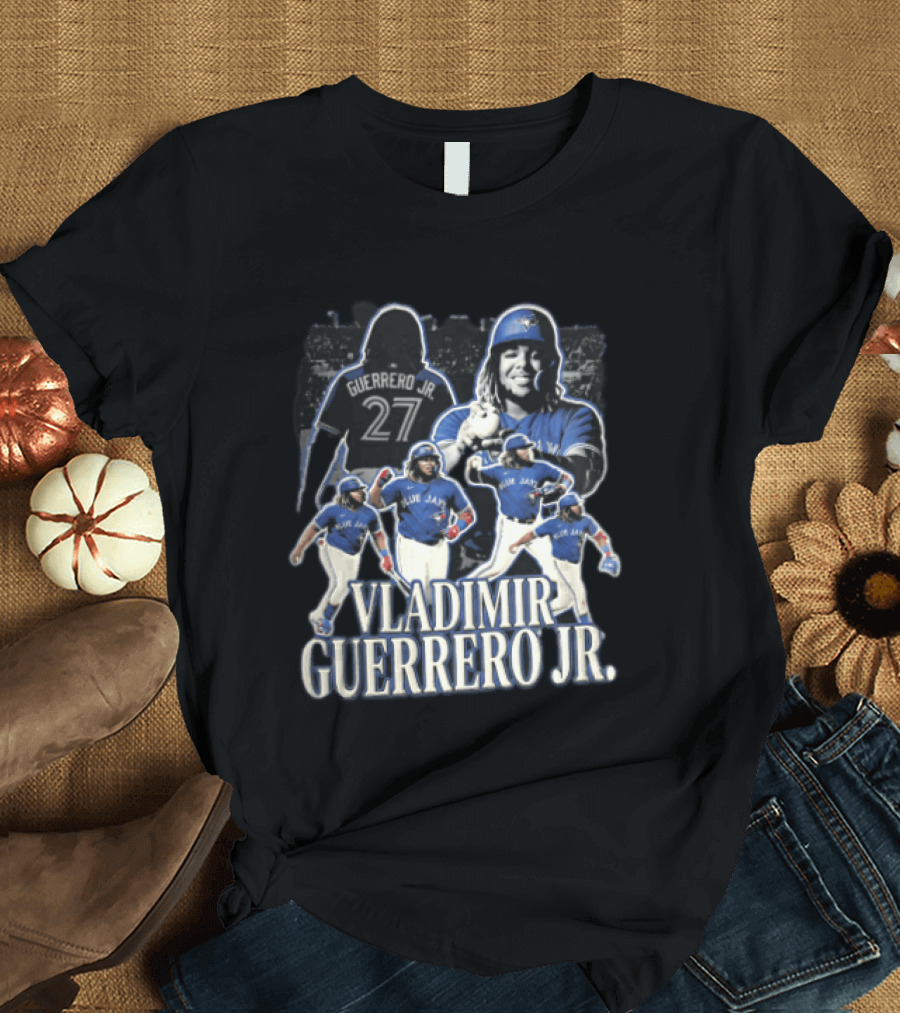 Toronto Blue Jays Vladimir Guerrero Jr. Baseball Player Collage T-Shirt