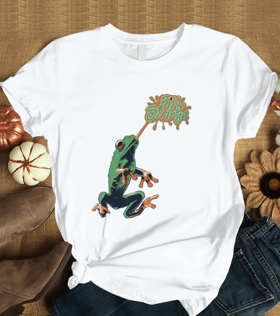 Billy Strings Frog With Orange Tongue And Fruit T-Shirt
