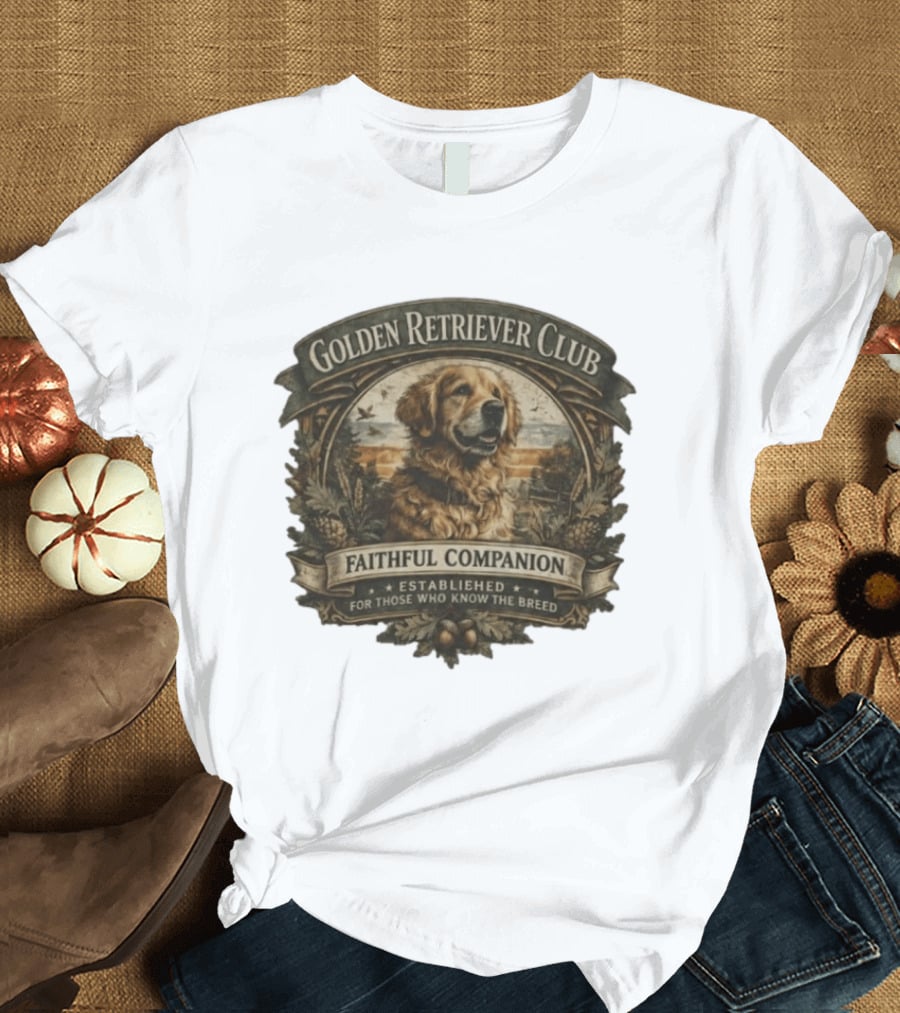 Golden Retriever Club Faithful Companion Established For Those Who Know The Breed T-Shirt