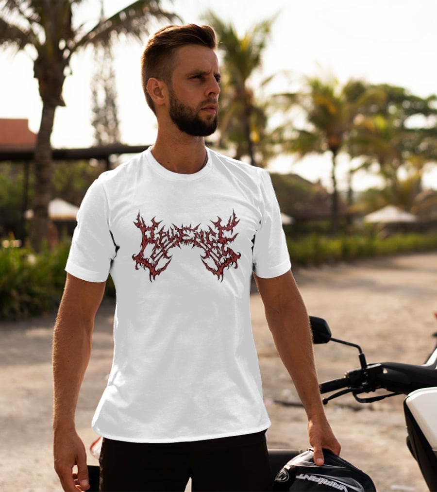 Revenge Red Dripping Gothic Relic Cement T-Shirt