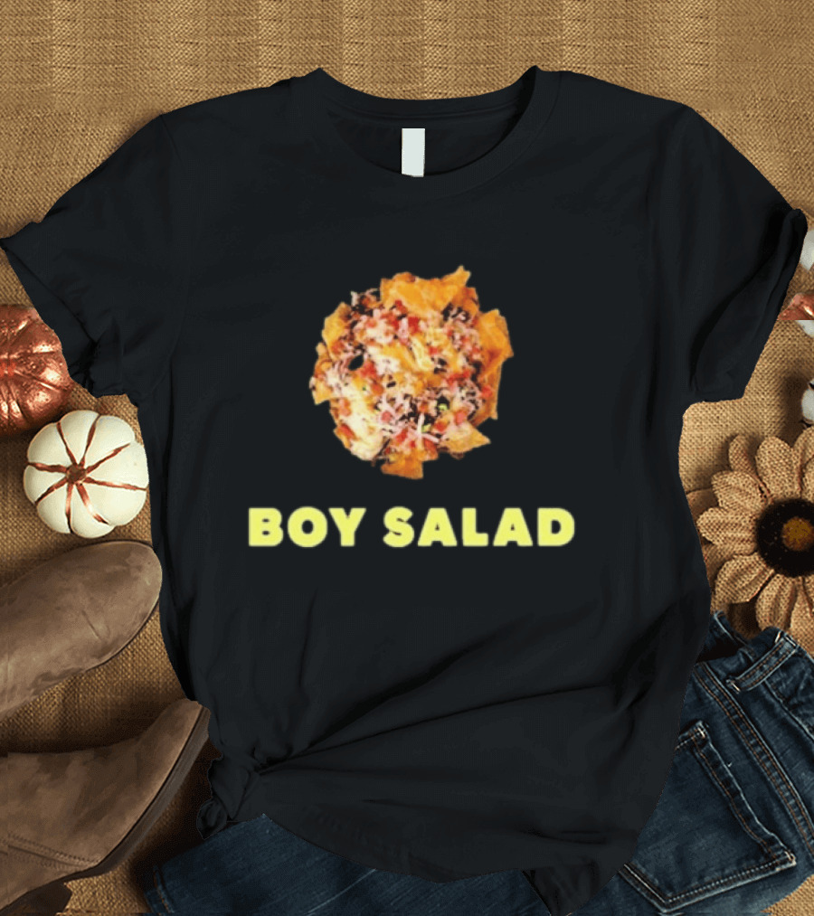 Giant Bomb Boy Salad Colorful Text Nachos T-Shirt