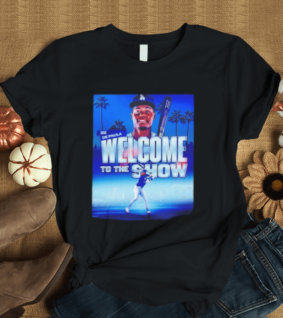 Josue De Paula Welcome To The Show Los Angeles Dodgers T-Shirt