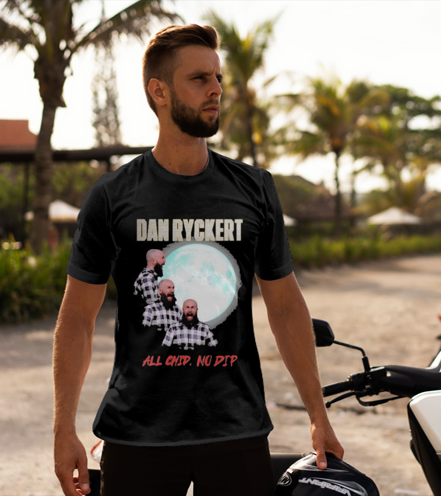 Dan Ryckert All Chip No Dip Plaid Moon Expression Series T-Shirt