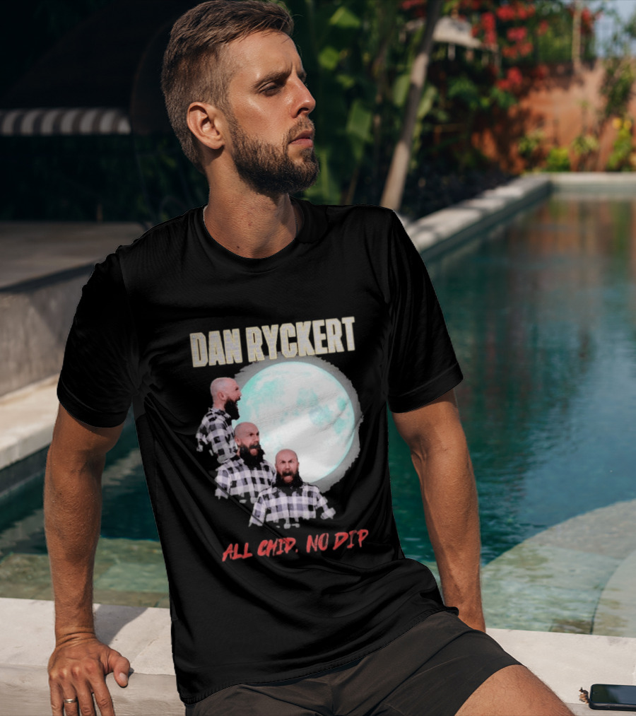 Dan Ryckert All Chip No Dip Plaid Moon Expression Series T-Shirt
